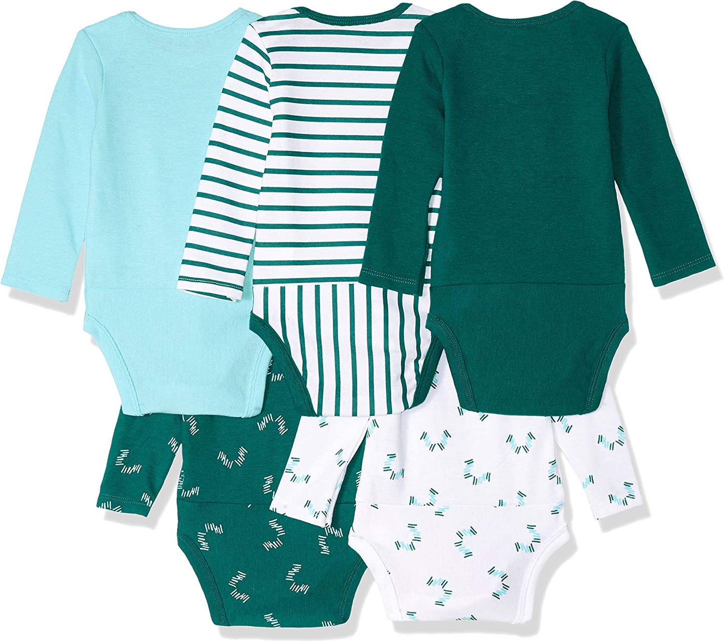 Baby and Toddler Ultimate Flexy Long Sleeve Bodysuit (5 Pack)