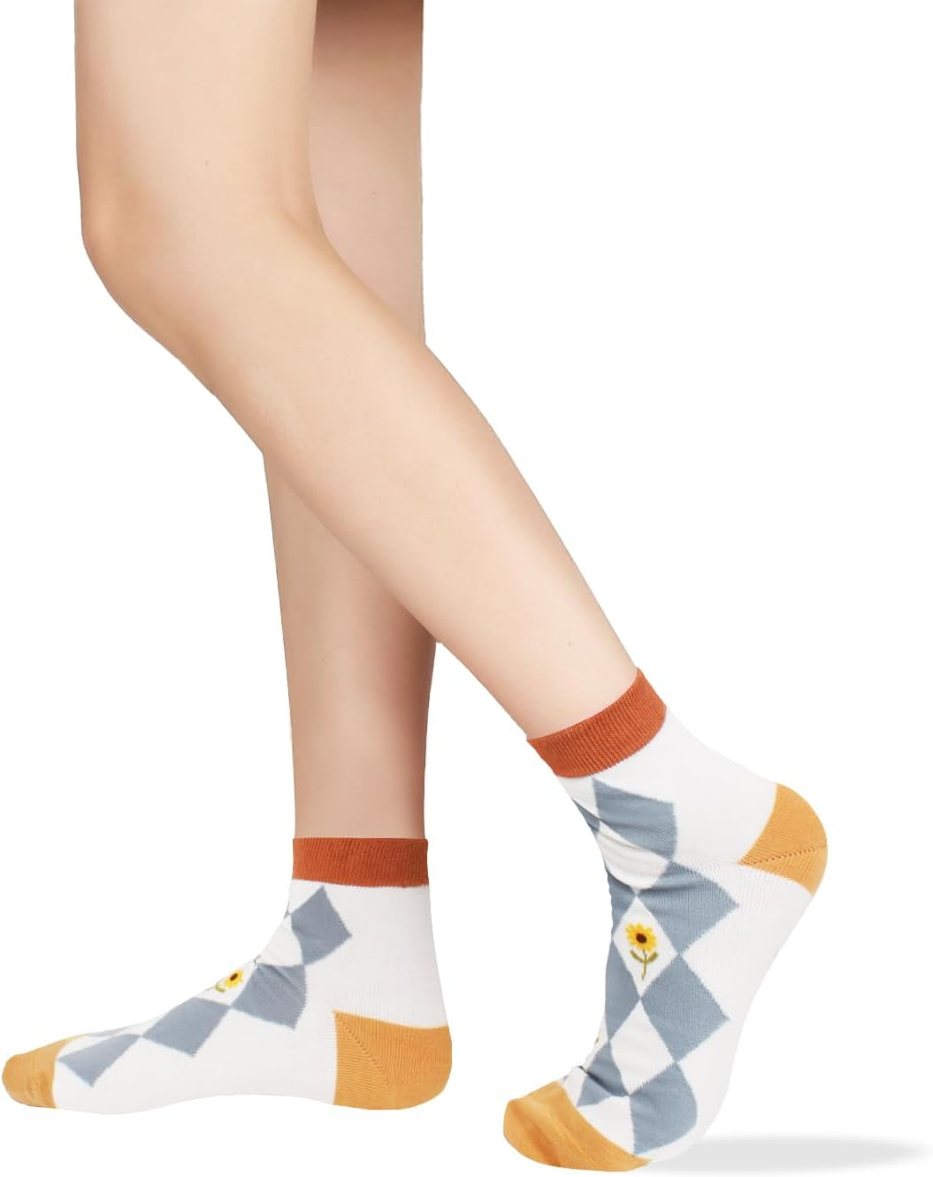 Ankle Socks for Women Girls Fun Novelty Animal Floral Pattern Low Cut Liner Socks Cute Cotton Casual Socks