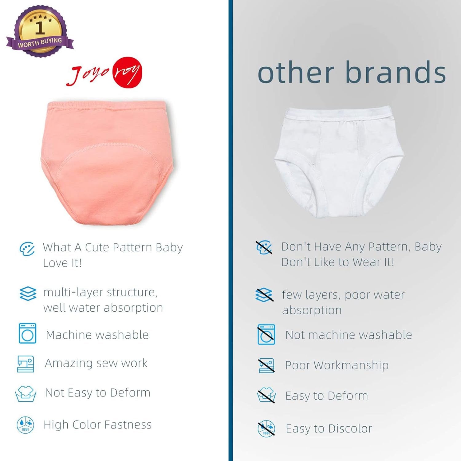 6Pcs Potty Training Underwear for Girls Toddler Potty Training 2T Underwear Girls Toddler Training Underwear Girls 2T Girls Underwear Toddler Underwear Girls 2T Toddler Girl Underwear 2T