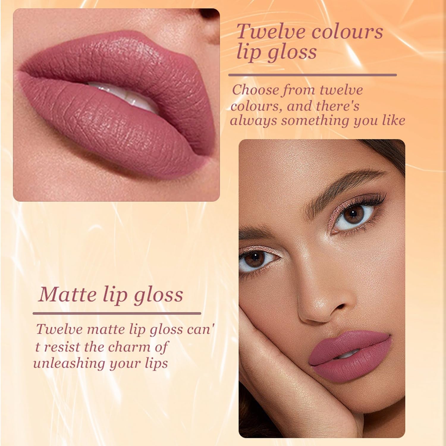 12 Colors Lip Gloss Set,Plumping Liquid Lipstick Lip Oil,Long Lasting Waterproof Lip Glaze Makeup,Book Nude Lip Glow Oil Lip Gloss Kit for Women (Set A) (Set B)