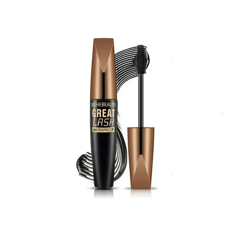 1PCS 4D Fiber Mascara Waterproof Mascara for Eyelash Extension Black Thick Eyelash Curler Makeup